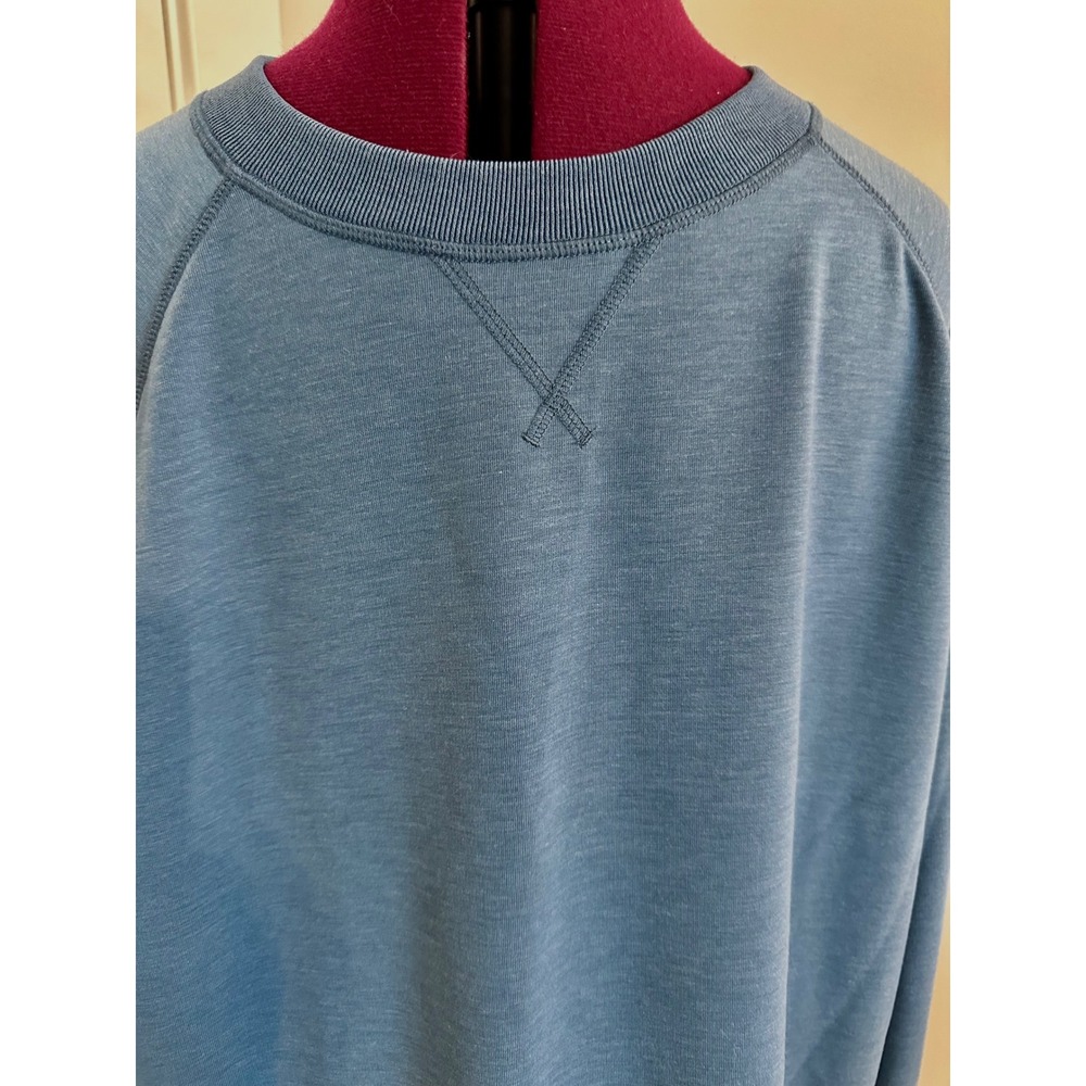 FootJoy Mens XXL Blue Heathered Crewneck Sweatshirt Golf Performance Pullover